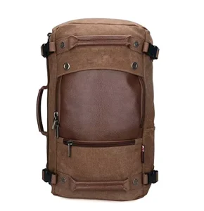 Unisex Foldable Travel Backpack Canvas Rucksack Duffel Bag 3-Way Use Gaming Multifunctional Large Capacity Anti-Theft Backpack