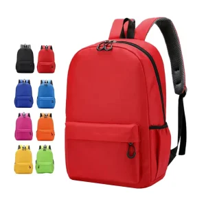 Unisex Kids School Backpack Customizable Mini Size Lightweight Waterproof Colorful Geometric Pattern Printing Polyester Zipper