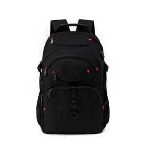 Unisex Lightweight Oxford Laptop Backpack Zipper Closure High School Polyester 36-55L Large Capacity Outdoor Travel Computer Bag