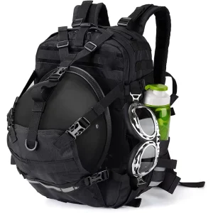 Unisex Waterproof Fashion 36-55L Oxford Motorcycle Backpack with Roll-Top Closure for Hiking & Camping
