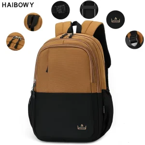 Unisex Waterproof Laptop Backpack 20-36L for High School College Students Outdoor Use