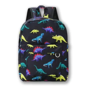 Unisex Waterproof Trendy Design Customizable Cartoon Polyester Nylon Lining Colorful Cute Kids School Backpack Zipper Closure