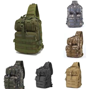 Versatile Lure Fishing Tackle Bag Convertible Chest & Shoulder Backpack for Outdoor Sports