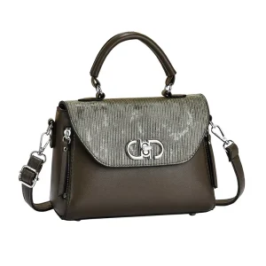 Vertical Ribbed Texture Women Handbag Elegant Flap Shoulder Bag Urban Lady Commuting Tote Luxury Designer Crossbody Messenger