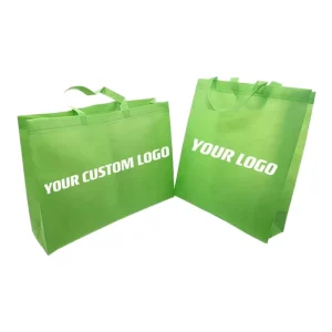 Vibrant Solid Color Portable Handles Long Lasting Wear Resistant Non Woven Tote Bag for Retail Shops Using