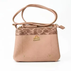 Vintage Lady Fashion Anti-Theft Portable Shoulder Bag with Zipper Closure and Leather Look