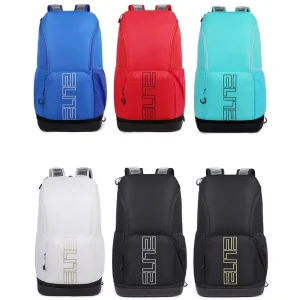 Waterproof Denim Sports Backpack With Letter Pattern Large Capacity Gym & Travel Shoe Compartment Custom Logo OEM