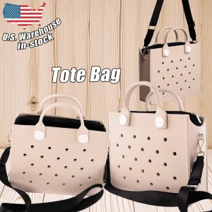 Waterproof Easy Cleaning EVA Large Tote Bags With Shoulder Strap Handbag for Women Hand Tote Bag in Bulk