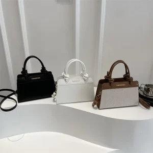 Woman’s Crossbody Bags Stitching Color Lady’s Shoulder Bags Fashion Handbags for Woman