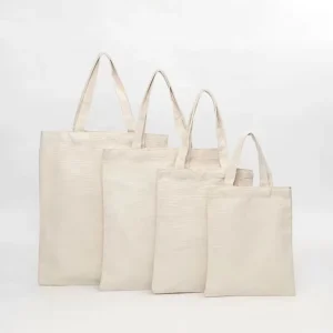 Women Eco Canvas Bag Tote Reusable With Custom Printed Logo