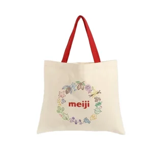 Women Geometric Custom Logo Extra Large Canvas Tote Bag Reusable Cotton Zipper Eco Friendly Handbag for Daily Use