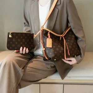 Women Luxury HandbagsNew Elegant All Match Large Capacity Retro Fashionable Printed Single Strap Zipper WomeWn’s Handbag