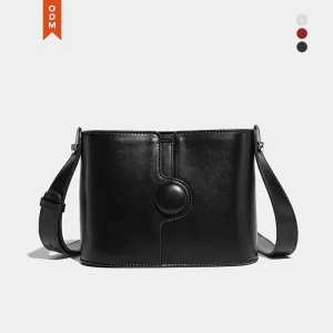 Women Minimalist PU Square Bag Simple Fashion Crossbody Shoulder Bag