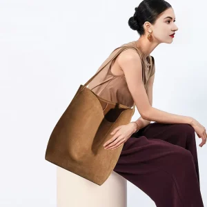 Womens Bag Niche Versatile Handbag Shoulder Bag Solid Color Commute Large Capacity High End Matte Single Open