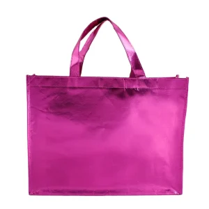 Women’s Branded Tote Bags Laminated Non Woven Shopping Bag for Supermarket and Exhibition