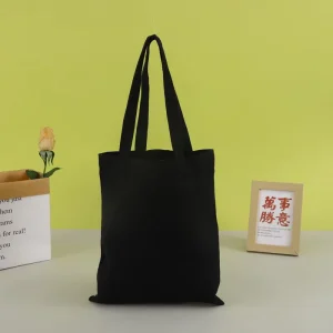 Women’s Cotton Canvas Tote Bag Custom Logo for Grocery and Daily Use