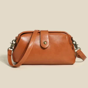 Women’s Underarm Shoulder Crossbody Bag Simple Fashion Soft Leather Zipper Closure High-grade Single Strap Mini