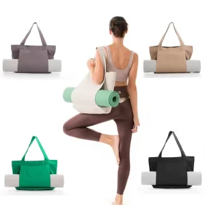 Yoga Bag Customization Large Capacity Outdoor Sports Practical Canvas Tote Bag for Yoga Mat Storage