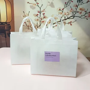 and Durable Custom Pattern Text LOGO Non woven Tote Bag Gift Gift Non woven Shopping Tote Bag