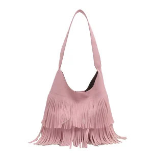 summer new messenger bag female retro fashion fringed shoulder bag trendy niche underarm bag