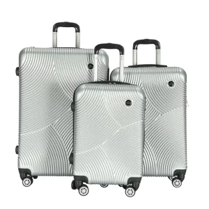 1 Set 3pcs 20/24/28inch Travel Trolley Bags Vintage Trendy ABS Carry Luggage Classic Simple Plastic