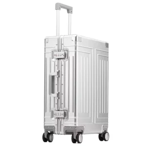 100% Aluminum Suitcase Travel Luggage With 4 Spinner Wheels 20 24 26 28 Inch Custom Lightweight