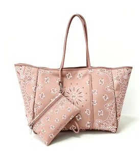 100 COLORS Option Women New Style Women Summer Neoprene Vocation Beach Tote Bag
