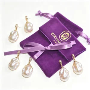 11*11cm Luxury Envelope Flap Purple Jewelry Pouch Suede Bag Satin Lining with Custom Gold Printed logo