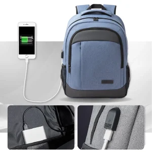 17.3 Inch Anti Theft Student Laptop Backpack Durable Business Travel Waterproof School Bag Custom Fashion Polyester