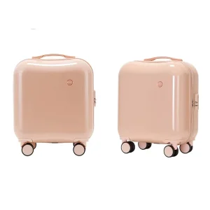 18 Inch Mini Suitcase with Spinner Caster Cabin Luggage Carry on Trolley Travel Bag for Kids