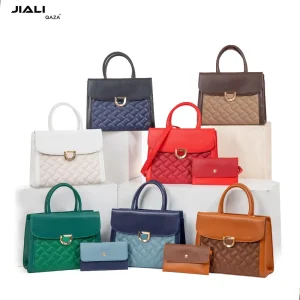 2 in 1 Geometric Pattern Single Strap Fashion PU Leather Crossbody Shoulder Handbags for Women