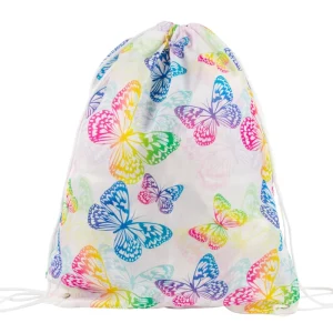 210D Polyester Waterproof Drawstring Backpack Sports Event Promotional Bag