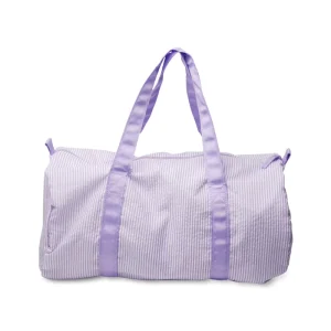 25pcs Purple Seersucker Travel Bag Blanks GA Warehouse DOMIL106 1494 Foldable Large Capacity Monogram Duffel Bags