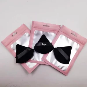 2Pcs Private Label Custom Logo Face Makeup Foundation Sponge Cosmetic Puff Soft Triangle Powder Puff