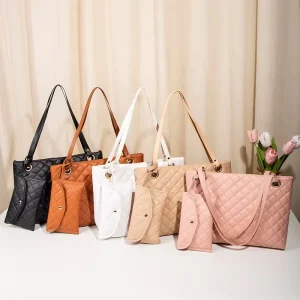 2pcs Set Lady One shoulder Messenger Tote Bags Handbags Tote Bag Shoulder Bag with Wallet Coin Purse
