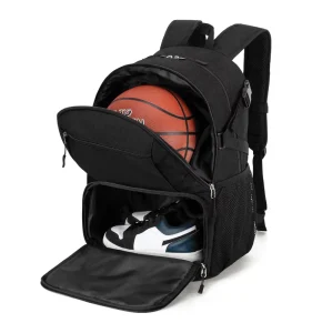 30L Large Basketball Bag With Ball Holder for Sports Travel Gym