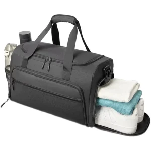 31L Sports Gym Bag for Men and Women Water-Resistant Workout Carry Bag with Wet Pocket and Shoe Compartment for Fitness Travel