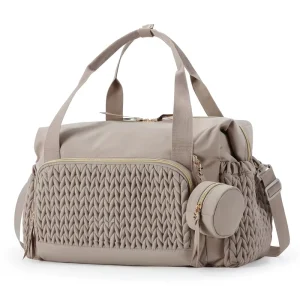 4 Piece Set Large Capacity Travel Backpack Casual Zipper Laptop Tote Bag With Pacifier Holder