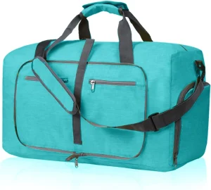 40L Waterproof Lightweight Foldable Travel Duffel Bags With Shoes Compartment