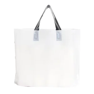 40x50cm PE Handle Shopping Bags Boutique Custom Logo Clothing Carry Bag