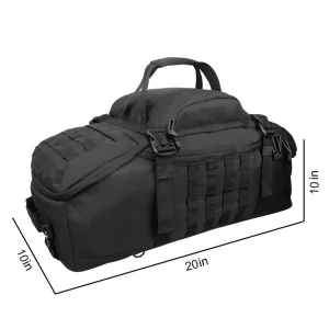 42L Large Travel Gym Duffel Bag for Weekend Waterproof Overnight Backpack Handbag Tactical Duffel Bag