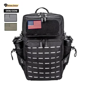45L Molle Tactical Backpack with Zipper Closure Waterproof Camouflage Pattern for Fishing Hunting Sport Travel Unisex