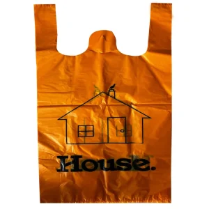 4ft Plastic Shopping Bag BLUE ORANGE WHITE GREEN T shirt Bags With OrWithout Logo Printed Sachet Plastique