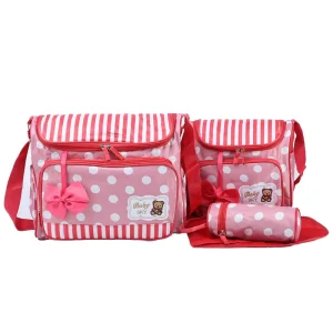 5 1 Large Polyester Water Resistant Customizable Multifunctional Solid Pattern Mummy Tote Diaper Bag Hospital Maternity Use