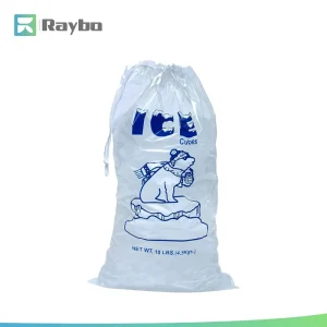 5lb 8 lb 10 lb 15lb 20lb Plastic Polyethylene Ice Cube Packaging LDPE Bags Wicket Ice Bag