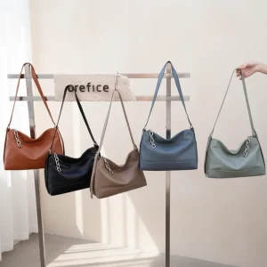 Accept Custom Logo Ladies High Quality Leather Crossbody Bag Purse Leather Messenger Bags Women Genuine Leather Shoulder Bag
