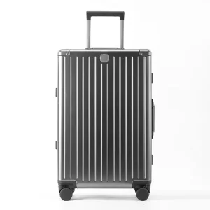 Aluminum Suitcase Travel Luggage with 4 Fixed Casters 20 24 26 29 Inch Durable Lightweight Portable Anti Theft Eco-Friendly