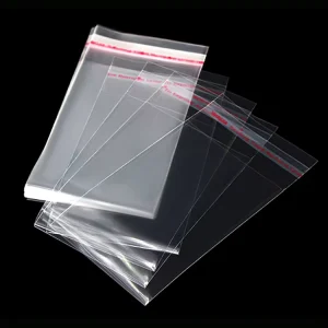 BOPP Clear Plastic Cellophane Bags Self-Adhesive OPP Packaging for Clothing T-Shirt Storage
