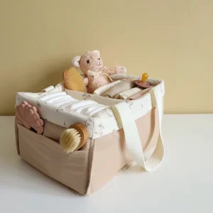 Baby Nursery Nappy Caddie Baby Diaper Caddy Portable Organizer Mommy Nappy Bag for Baby Cares