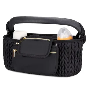 Baby Stroller Organizer With Insulated Cup Holders Adjustable Stroller Caddy With Detachable Phone Bag Mommy Diaper Bag